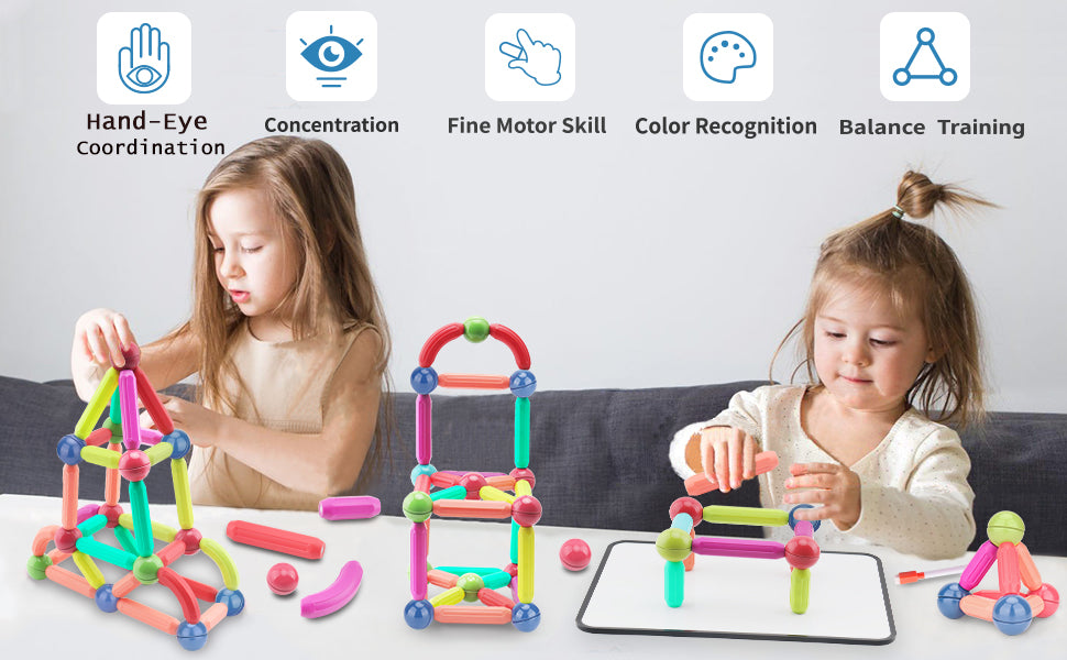 Bara Blocks™ Educational Magnetic Building Sticks