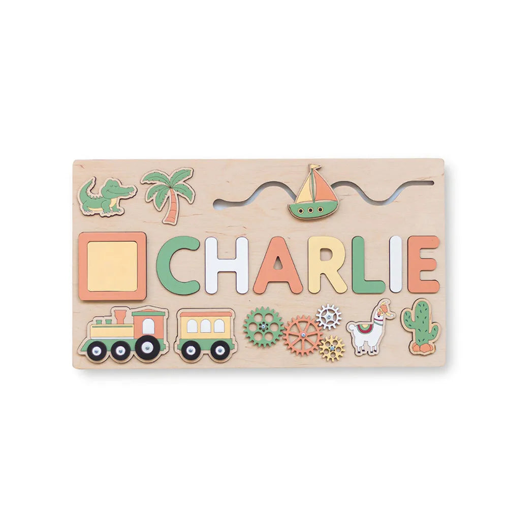 Little Onez™ Custom wooden name STEM Puzzle