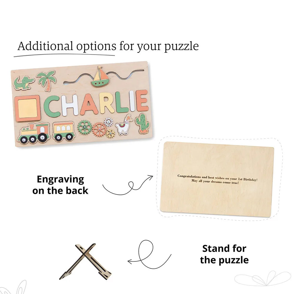 Little Onez™ Custom wooden name STEM Puzzle