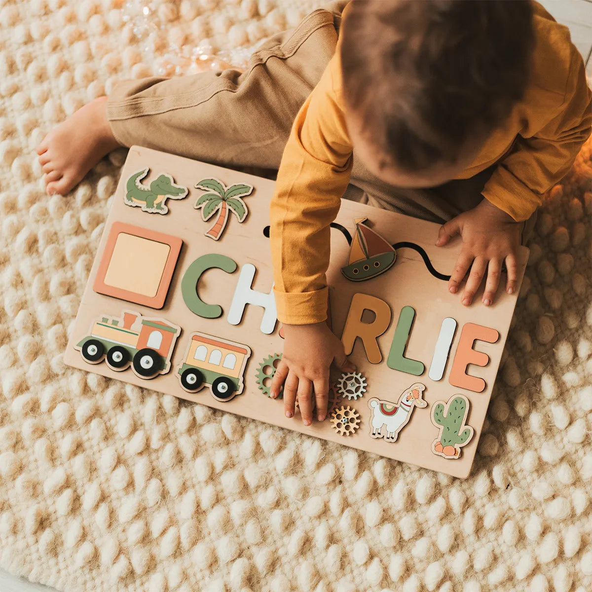 Little Onez™ Custom wooden name STEM Puzzle