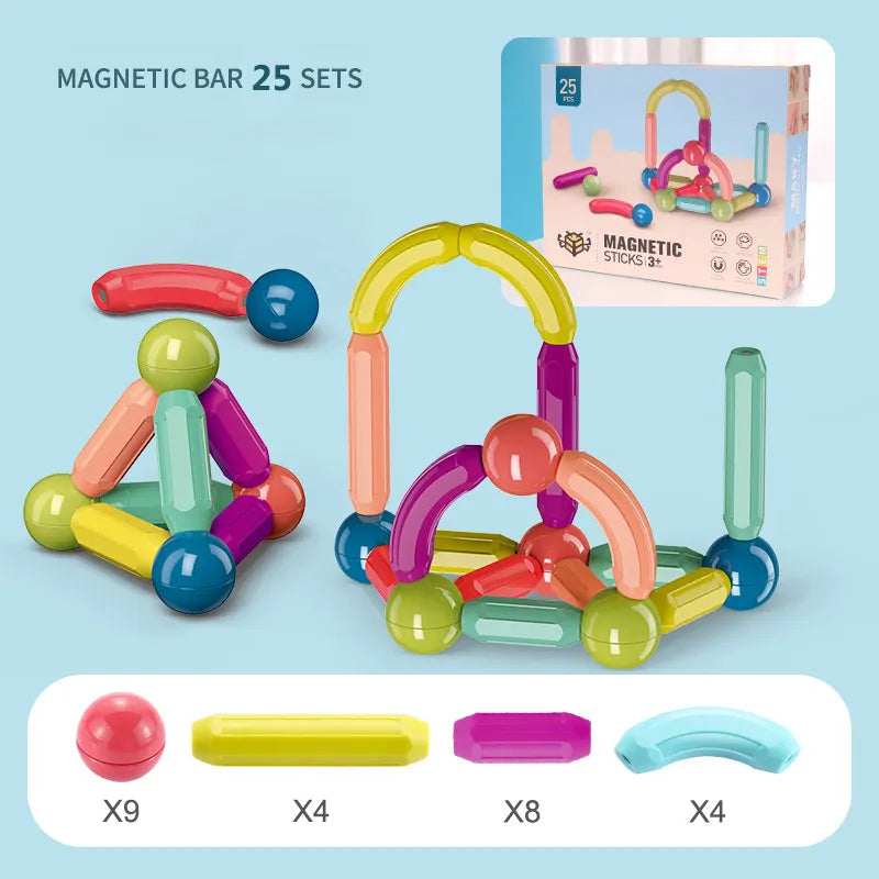 Bara Blocks™ Educational Magnetic Building Sticks